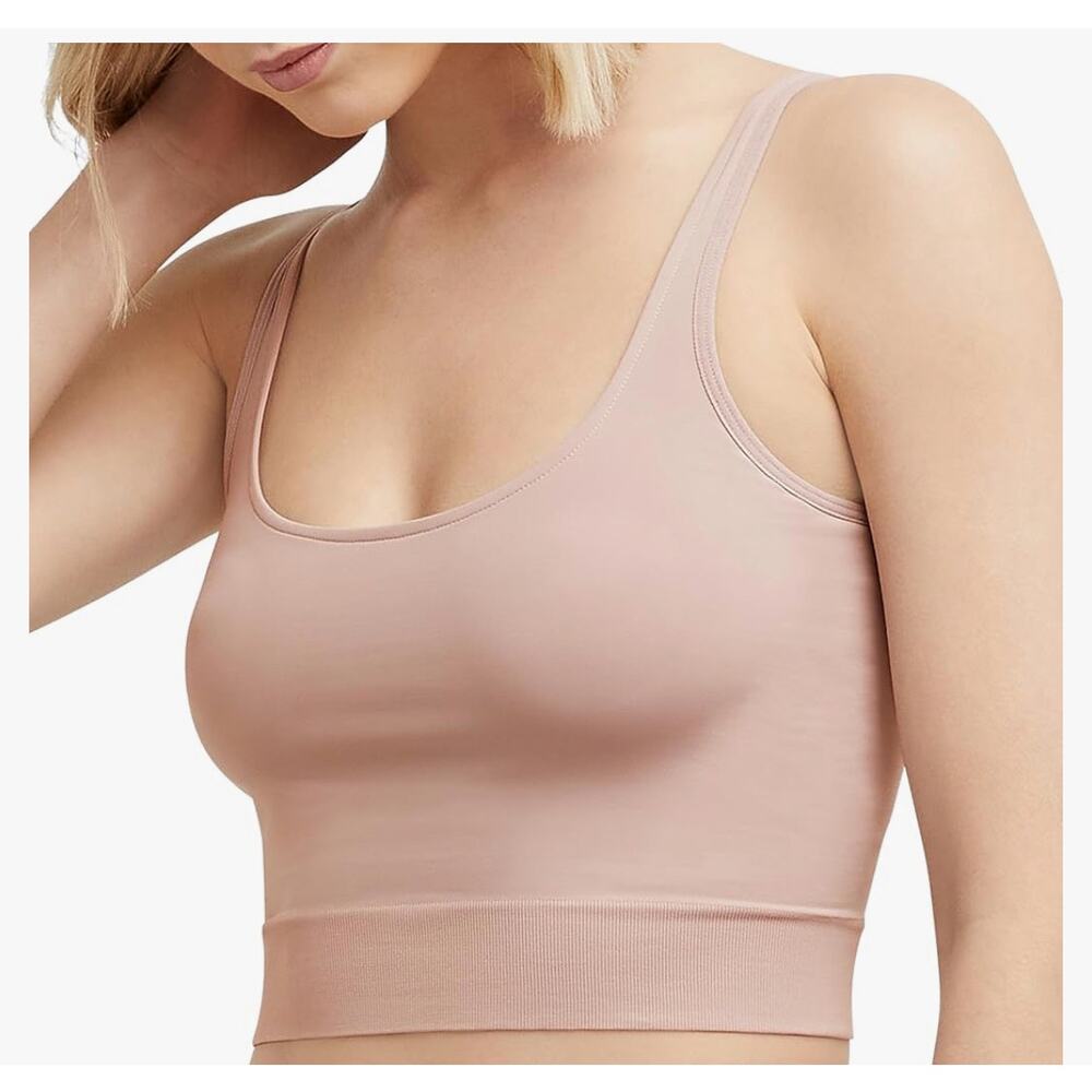 Brand New Maidenform Women's Size Small Black Smoothing Seamless Cropped Cami